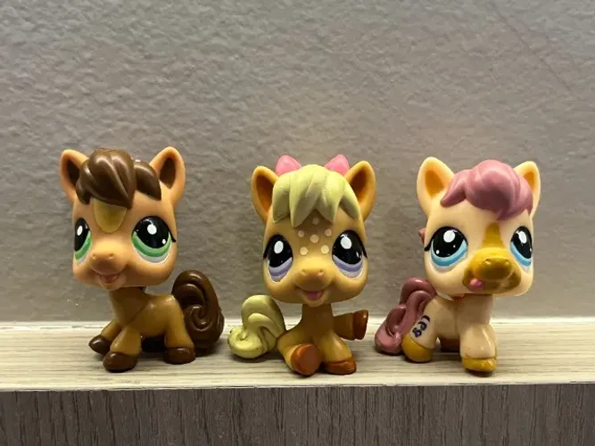 Lote Pôneis Fofinhos Littlest Pet Shop LPS Com Laços