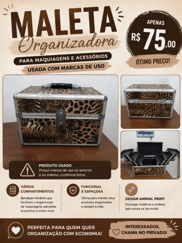 Maleta de maquiagem