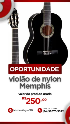 Violão de Nylon Memphis