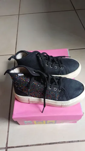 Tênis Cano Médio Pampili Strass Femenina Tamanho 31