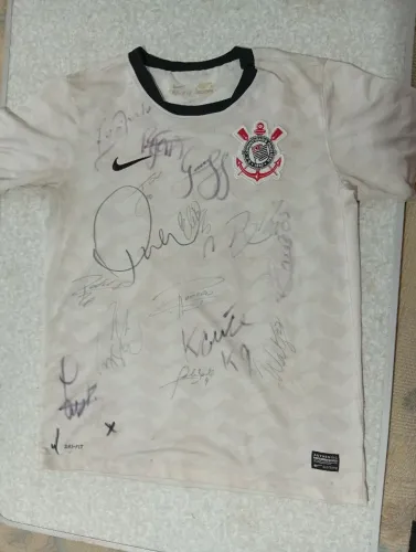 Camisa Oficial Corinthians 2012 AUTOGRAFADA  Tamanho P