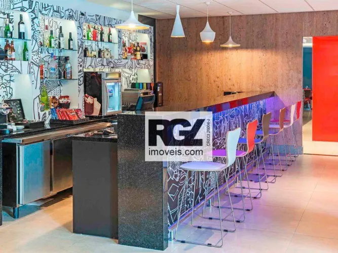 Studio em Hotel com 1 suíte à venda, 18 m² por R$ 300.000 - Valongo - Santos/SP