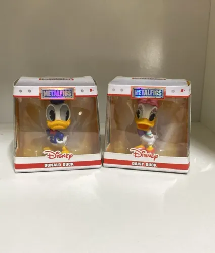 Miniatura Pato Donald e Margarida coleção Disney Metalfigs