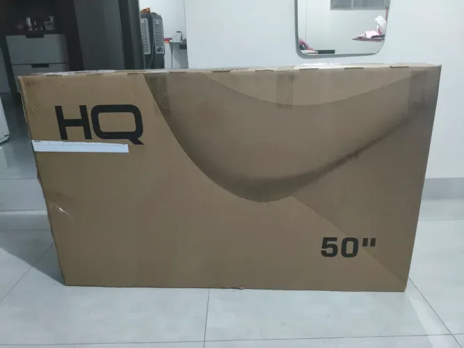 Tv 50 nova na caixa 4k Android - Pego Tv menor e Passo Cartão 