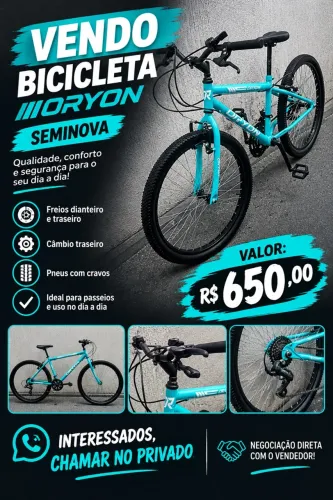 Bicicleta aro 24 sem uso preço negociável