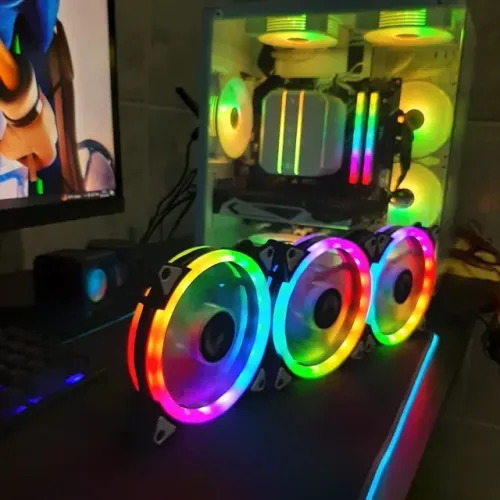 Kit 3 Fans ARGB + Controladora e Controle - Promoção!
