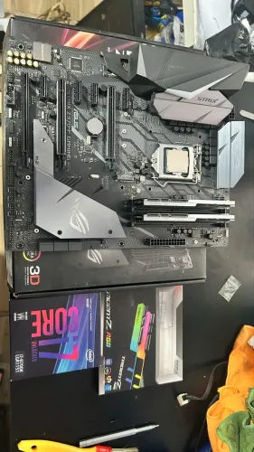 kit placa asus z370-f + i7 8700k+ 2x8gb tridente z 3200mhz