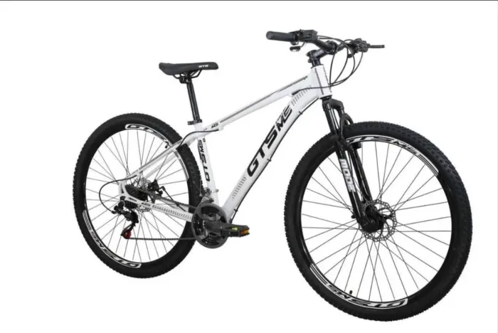 Bicicleta Gts Pro M5 Techs Alumínio Aro 29 Freio a Disco 21 Marchas<br>Cor: Branco