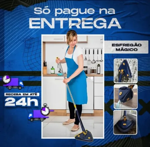 Esfregão mágico 360- pagar somente na entrega 