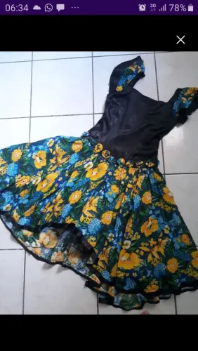 Vestido e Camisa junino(Quadrilha) adulto