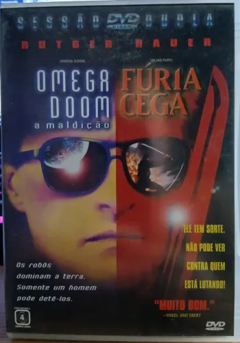 Dvd Sessão dupla Rutger Hauer - Omega doom e Fúria cega (original)