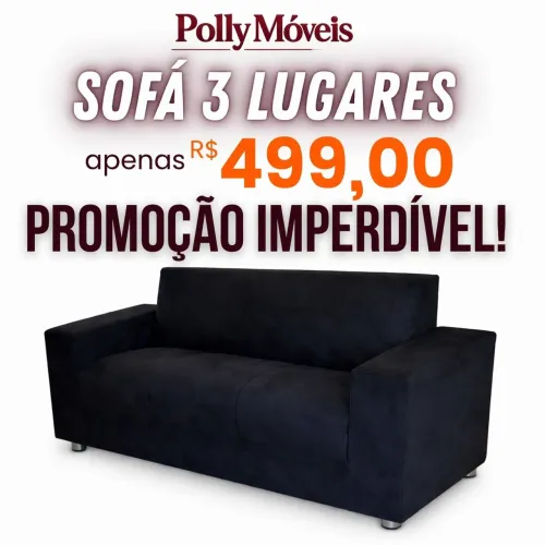 Lindo Sofá 3 lugares Danny! 6 opções de cores!