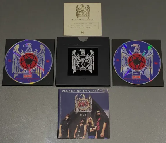 Box Slayer Decade of Aggression Metalbox importado raro