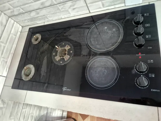 Cooktop Gás/Elétrico Fischer 5 Bocas