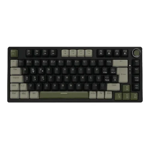 Teclado Mecanico 75% Pcyes Arkeum - Cammo Edition - Switch Blue - Akcm75Bbr