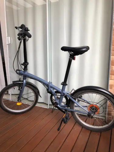 Bicicleta Dobrável de Ciclismo Urbano Tilt 120 Btwin Aro 20 Peso 14,5 kg