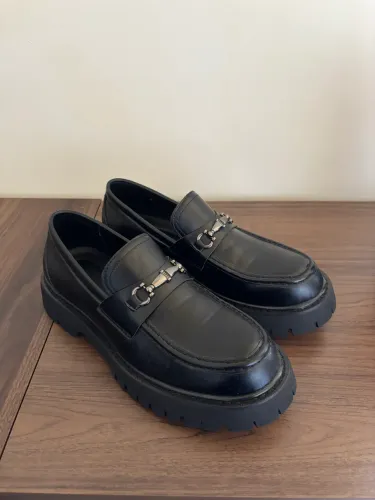 Mocassin Loafer em couro