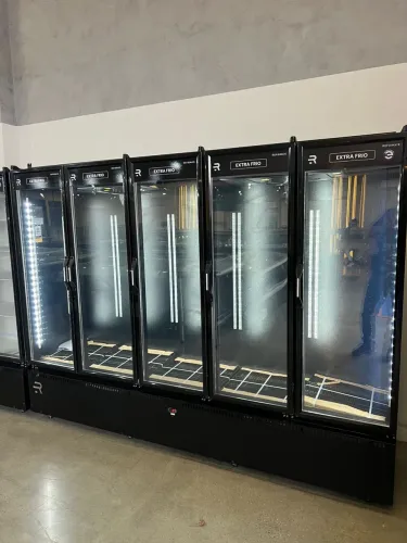 Geladeira 5 portas resfriados full black nova pronta entrega