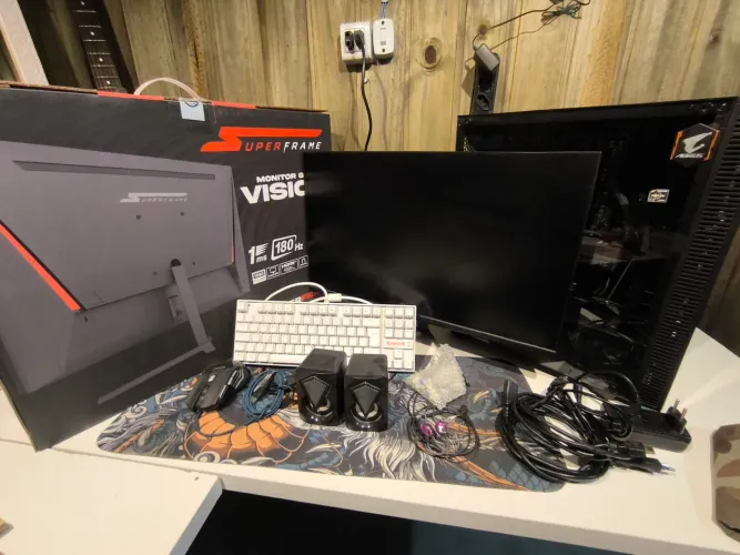 PC Gamer Ryzen 5 + RX 6600 - SSD 512GB + HD 2TB + Monitor 180Hz