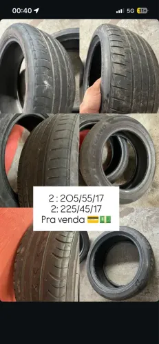 Vendo pneus perfil 45 e 55 aro 17