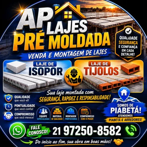 Lajes pré moldada 