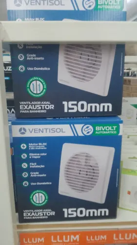 Exaustor para banheiro Ventisol 100mm a vista R$169,90