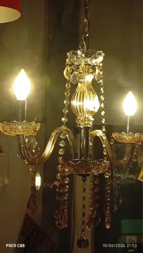 Lustre de Cristal em SUPER OFERTA: apenas 299,00 reais.