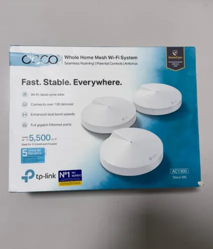 TP-Link Deco M5 - Sistema Mesh Wi-Fi (3 unidades) - Usado em ótimo estado