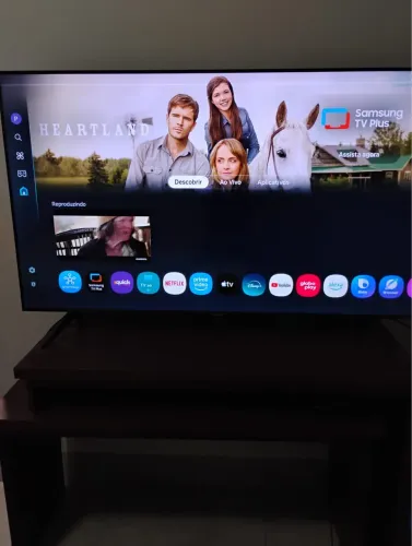 Smart tv Samsung 55 modelo CU 7700 processador  tizem