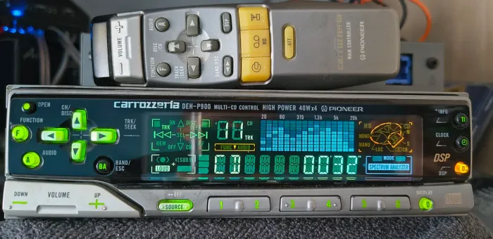Cd player Pioneer carrozzeria deh p900 com dsp e controle original 