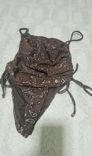 MAIÔ FEMININO ESTAMPADO MARRON
