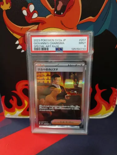 Carta pokémon - Giovanni's Carisma Japonesa psa 9