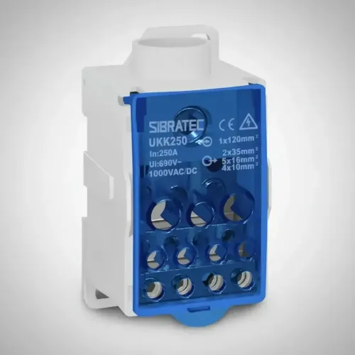 Bloco De Distribuição De Energia Da Sibratec, Modelo Ukk250<br>