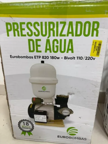 PRESSURIZADOR DE ÁGUA EUROBOMBAS NOVO!!