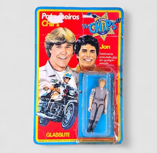 Boneco Chips anos 80 RARO com cartela original
