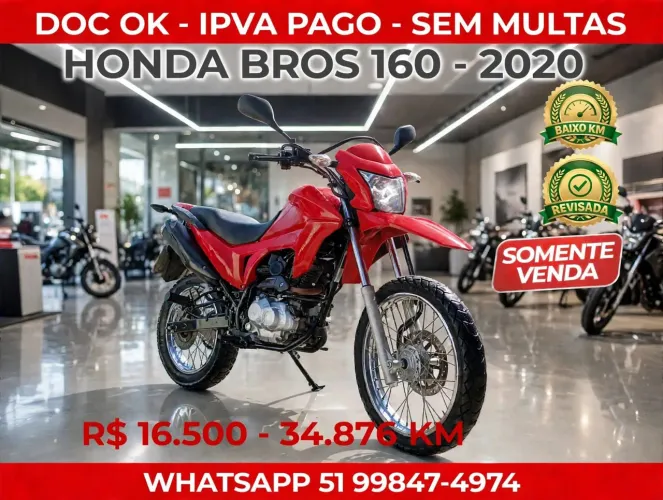 Vendo Honda NXR160 2020