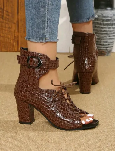 Bota sandália feminina
