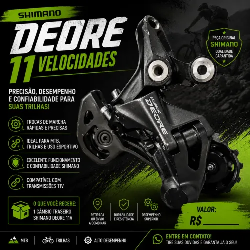Câmbio Deore 11 V
