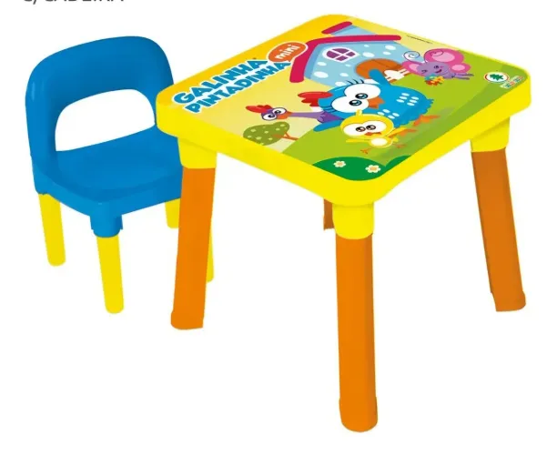 Mesinha com cadeira infantil galinha pintadinha