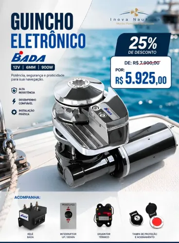 Guincho Eletrônico BADA (12V | 6mm | 900W)