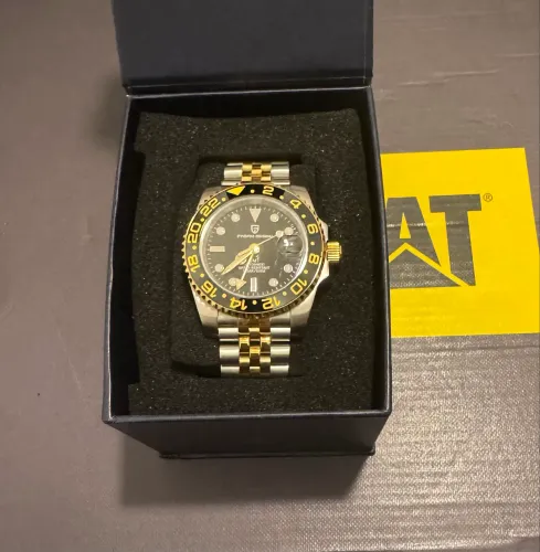 Relógio Pagani Design GMT - Bicolor Dourado/Prata - Usado 1 vez - R$ 1.100