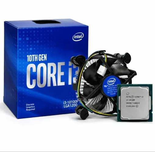 Processador Intel i3 10100f + Cooler Box