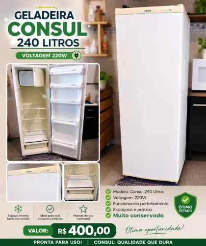 Geladeira Consul 240 litros