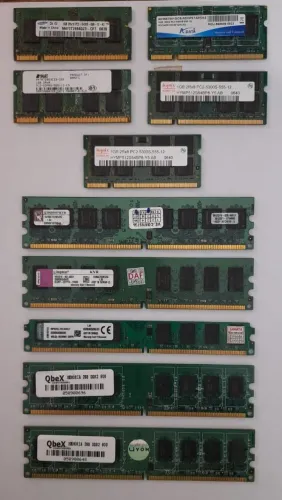 Lote de memórias DDR2 - Leia com Atenção