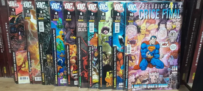 Hq Coleção Completa Prelúdio para Crise Final vol 1 ao 10 DC Panini