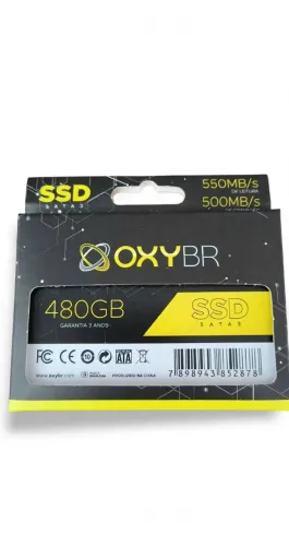 SSD 480GB OXY BR SATA 3 2.5" 550MB/s Leitura - Lacrado