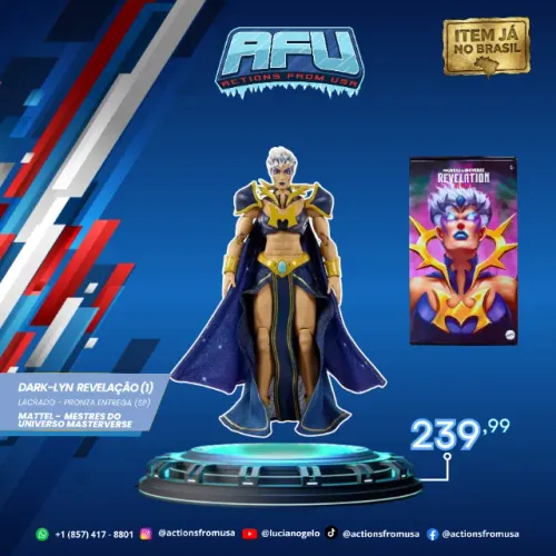 Mattel Mestres Do Universo Masterverse Dark-Lyn (Revelação)