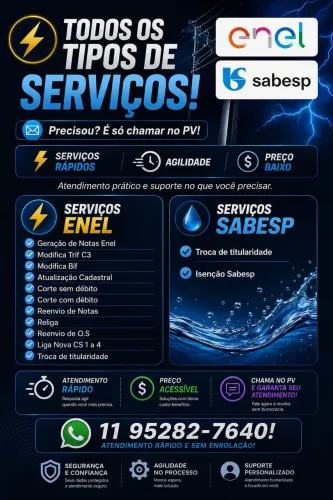 Serviços Enel e Sabesp