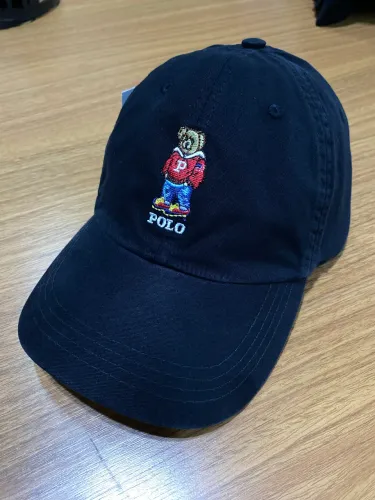 Boné Polo bordado - Preto