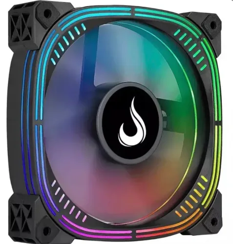 Kit 9 fans rise mode aura pro black argb 